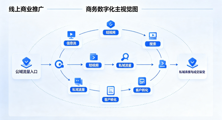 信阳线上商业推广怎么做？全域流量闭环搭建与低成本转化实战指南